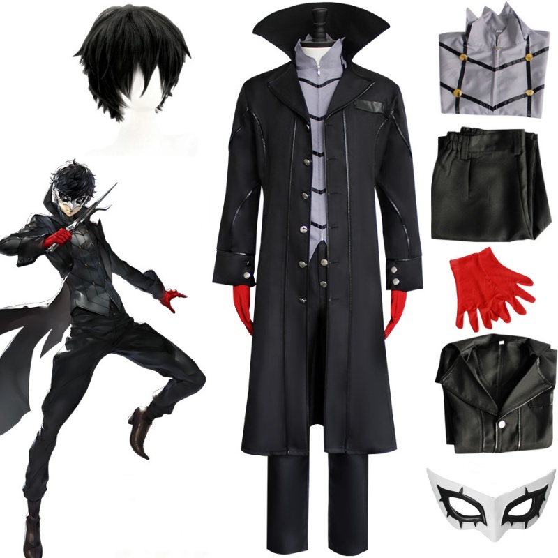Black Face Mask Pack - Anime Persona 5 permainan Cosplay Joker
