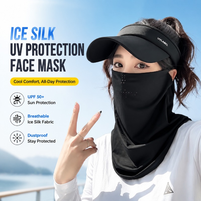 Sports Mask Breathable - Masker Wajah Pelindung UV Sutra Es