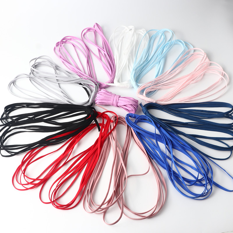 Mask Lanyard Adjustable - 5M Warna Topeng Elastis Benang Nilon