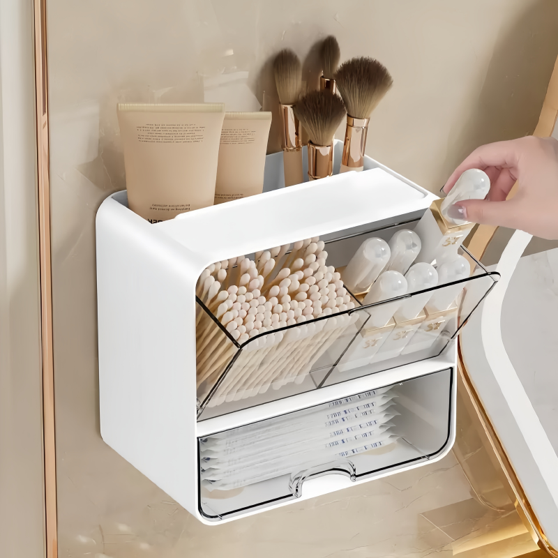 Face Mask Storage Box - Set 8 Buah, Satu Rak Penyimpanan