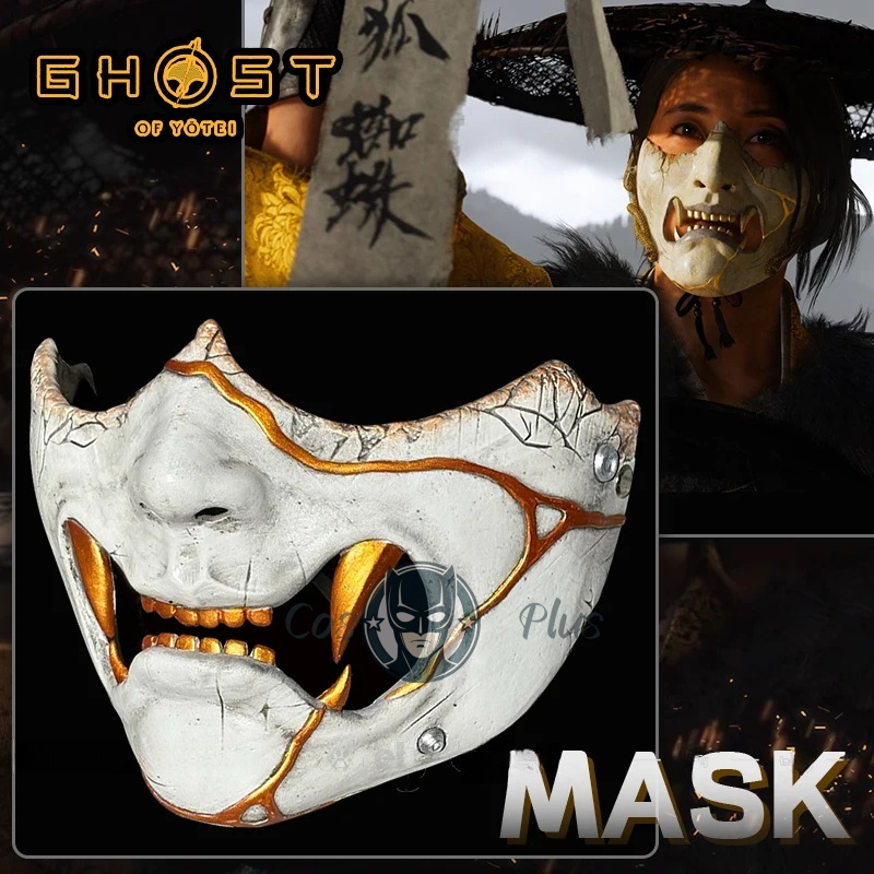Respirator Half Face - Alat Peraga Cosplay Topeng Game Ghost
