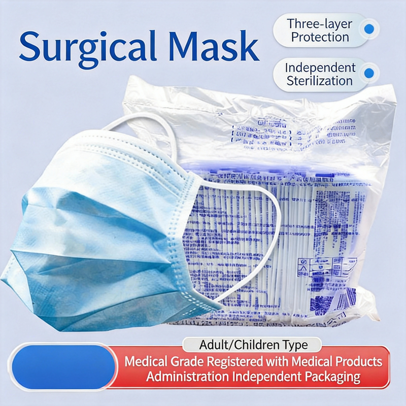 Disposable Surgical Mask - 100/200 Buah Masker Bedah Medis 3
