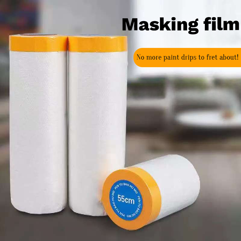Dust Mask Construction - Film Pelindung Pra-Perekat, Penutup Cat Anti