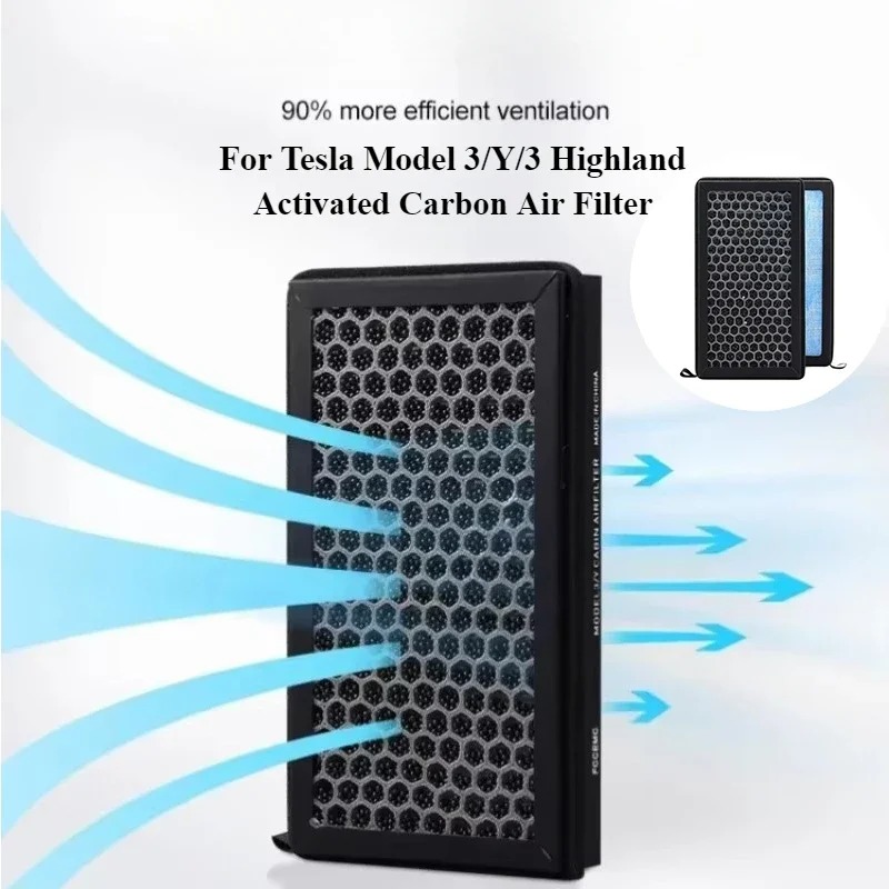 Filter Replacement N95 - Untuk Tesla Model 3/Y/3 Highland 2024