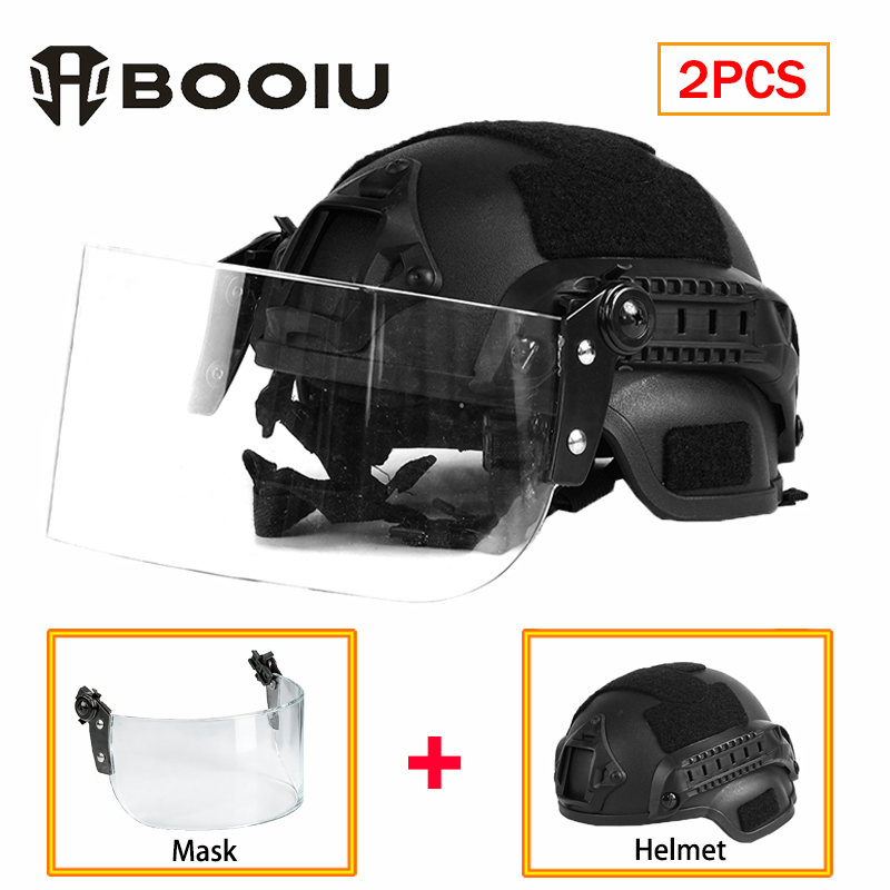 Kids Face Mask - BOOIU Set Masker Wajah Helm Taktis