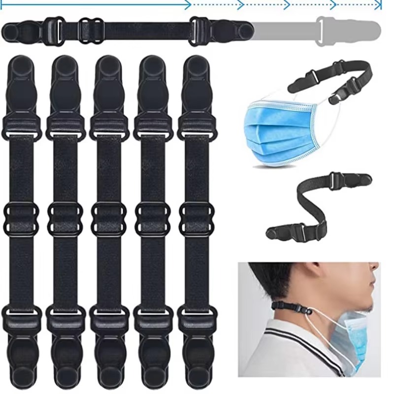 Mask Ear Saver Strap - 5 Buah Masker Dapat Disesuaikan Ekstensi