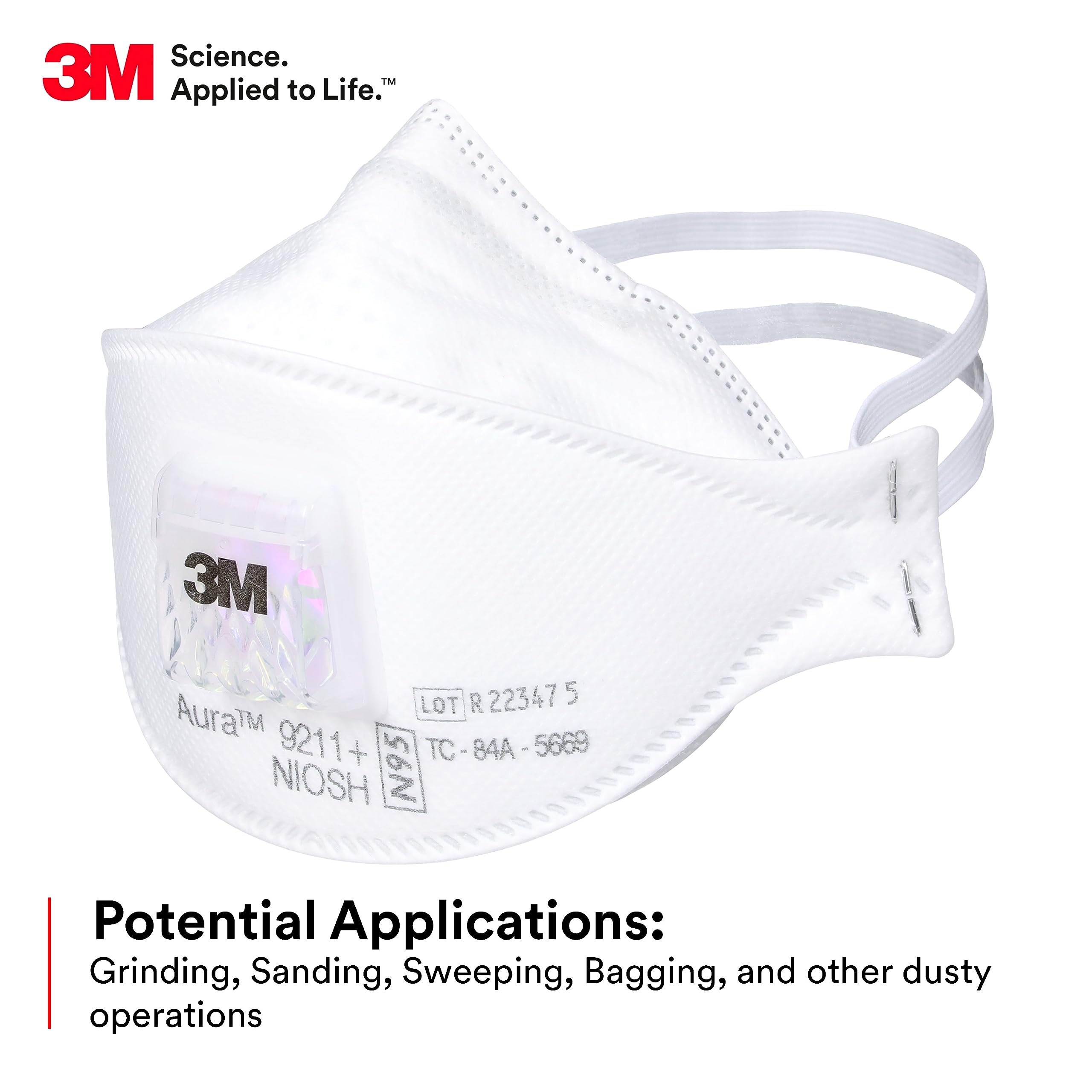 Dust Mask Construction - Masker Respirator Partikulat 3M Aura 9211+