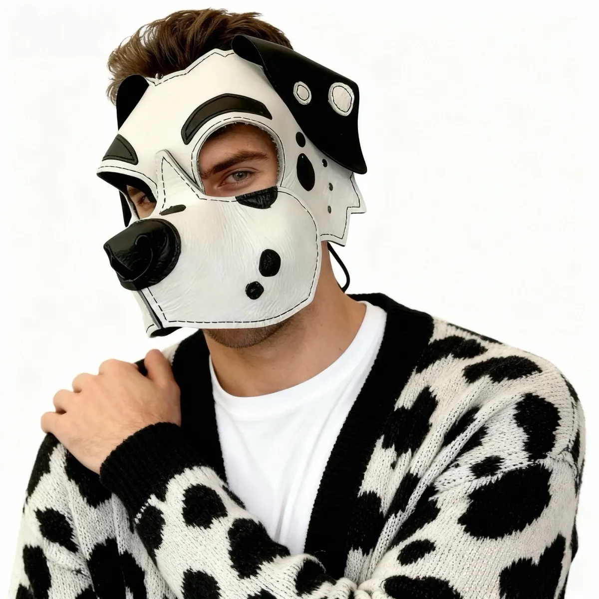 Respirator Half Face - Topeng Setengah Wajah Anjing Dalmatian Kulit