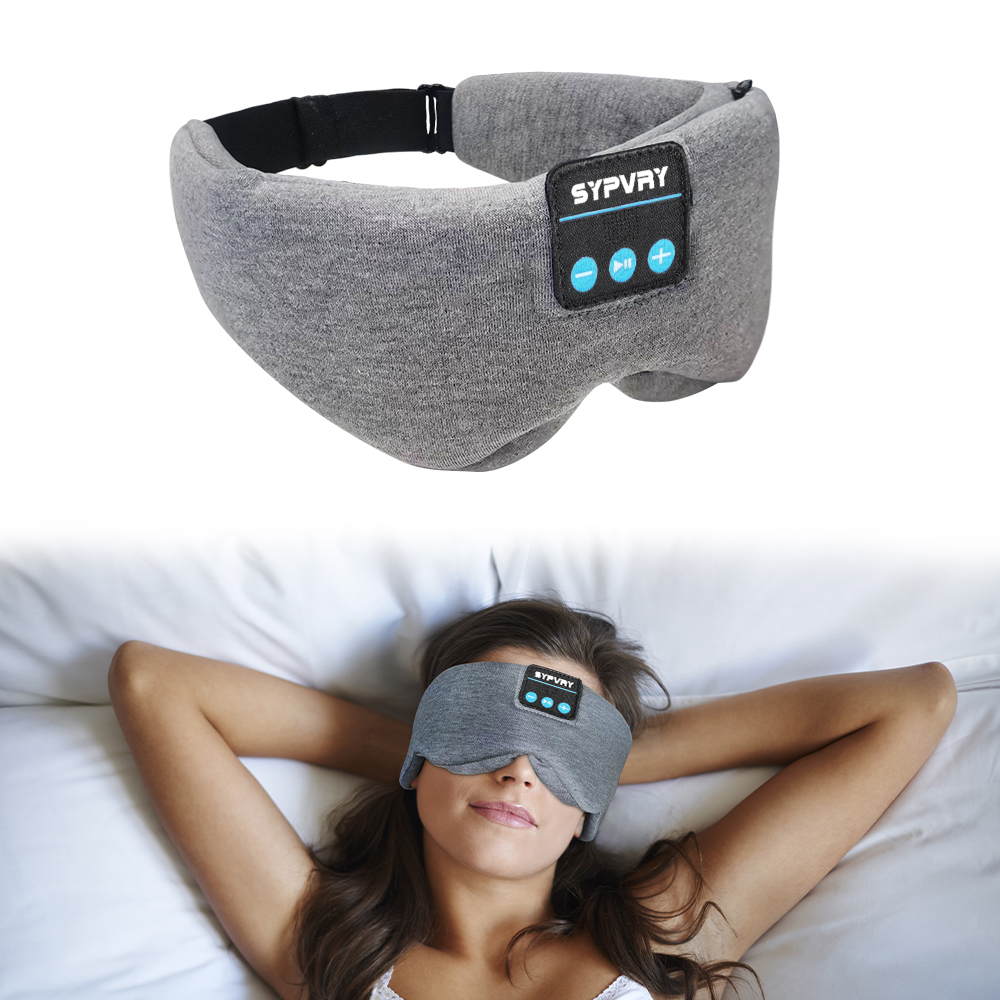 Cloth Face Mask Washable - Masker tidur Bluetooth katun, penutup mata