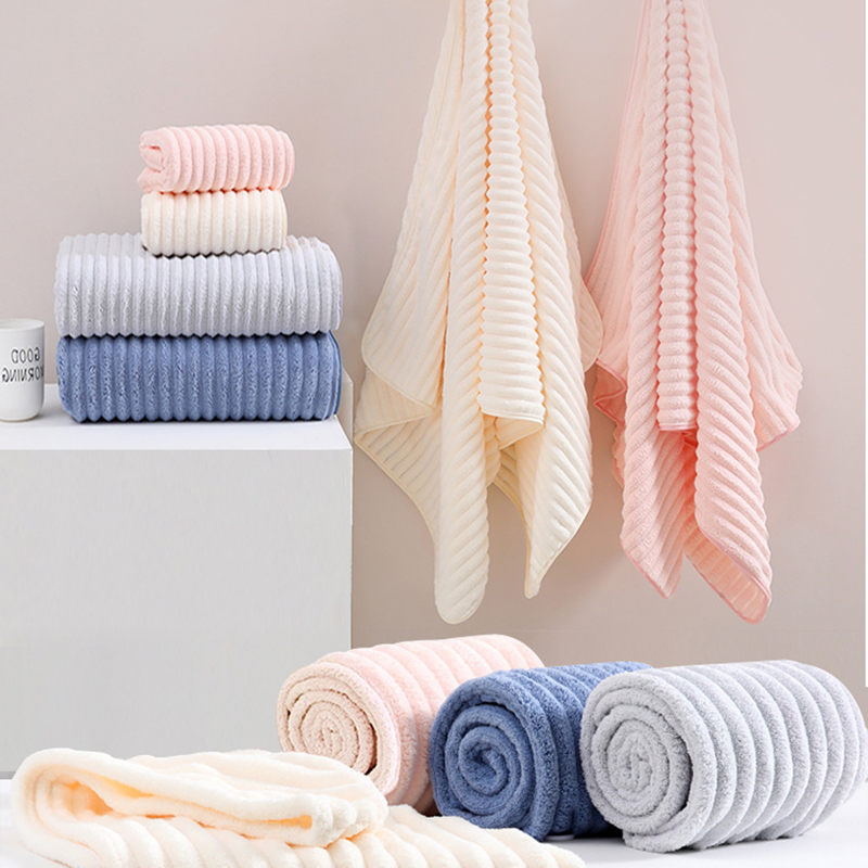 Cloth Face Mask Washable - Handuk Mandi Dewasa Bahan Coral Fleece,