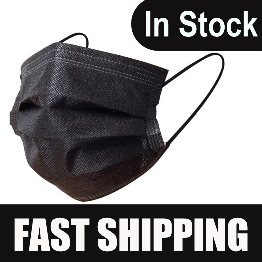 Disposable Surgical Mask - Masker Wajah Hitam Penutup Mulut Melindungi