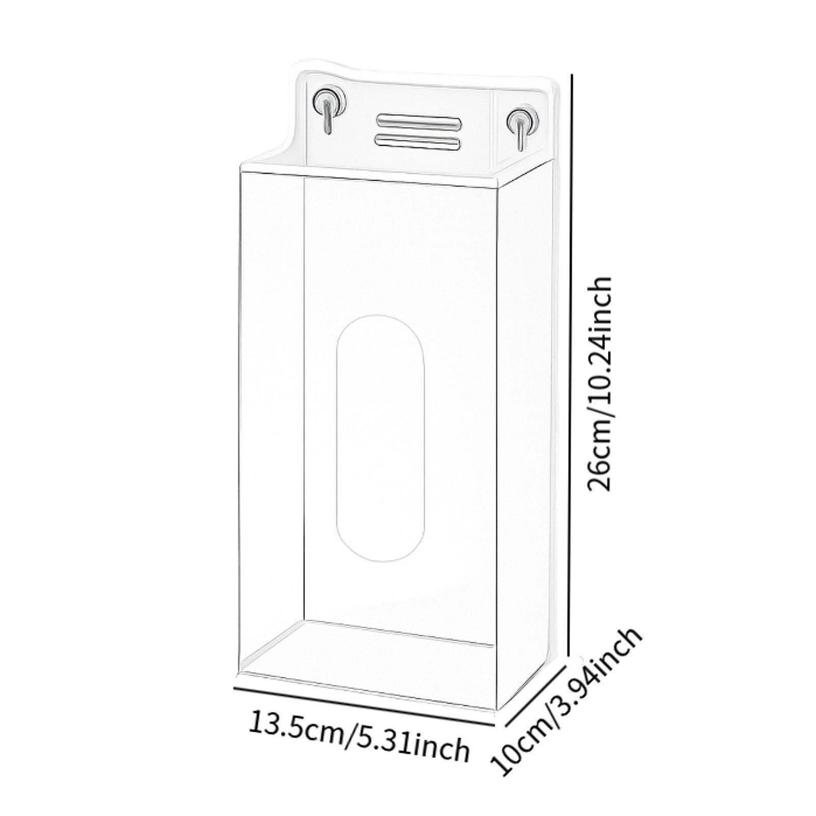 Face Mask Storage Box - Tempat Sarung Tangan Akrilik yang Dipasang