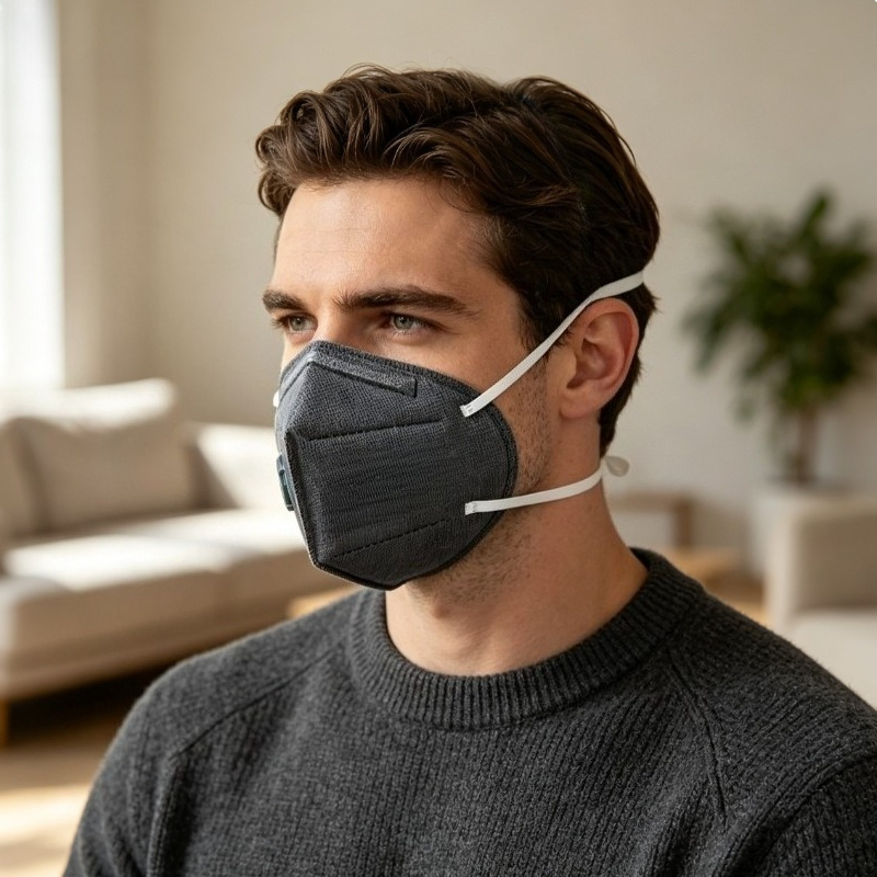 Masker Wajah KN95 Karbon Aktif - Dust Mask Construction ulasan dan harga