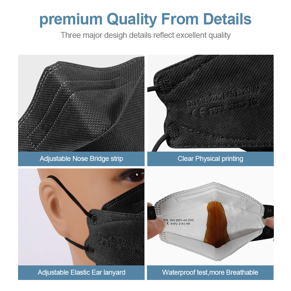 Masker KN95 FFP2 Bersertifikat - Disposable Surgical Mask ulasan dan harga