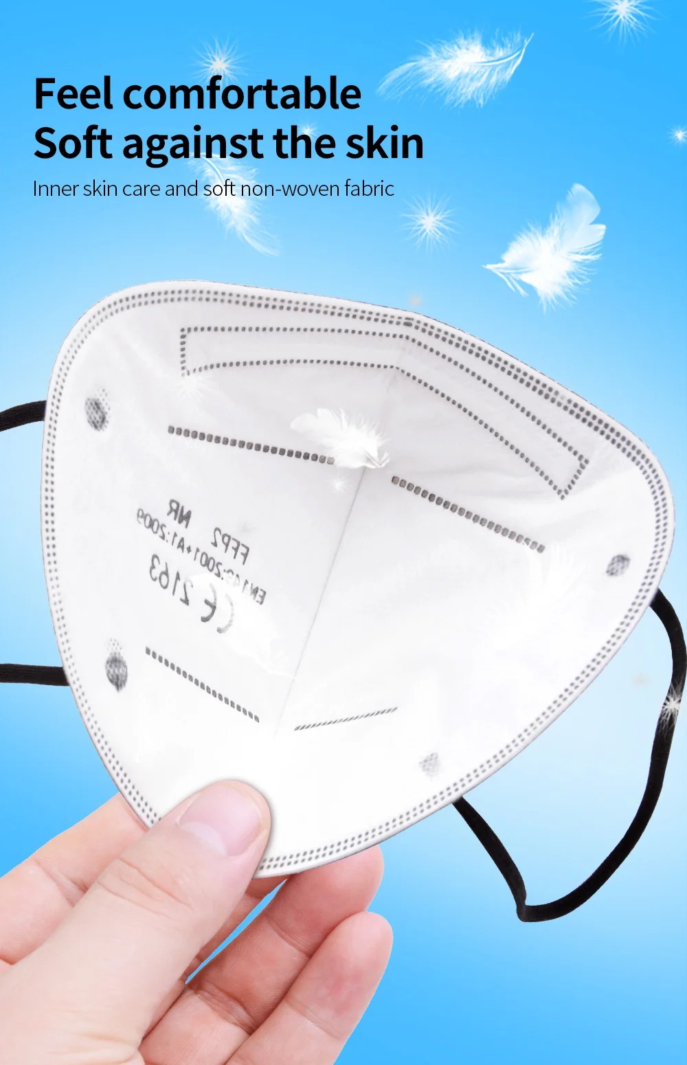 Masker FFP2 5 Lapis Bersertifi - Disposable Mask Blue ulasan dan harga