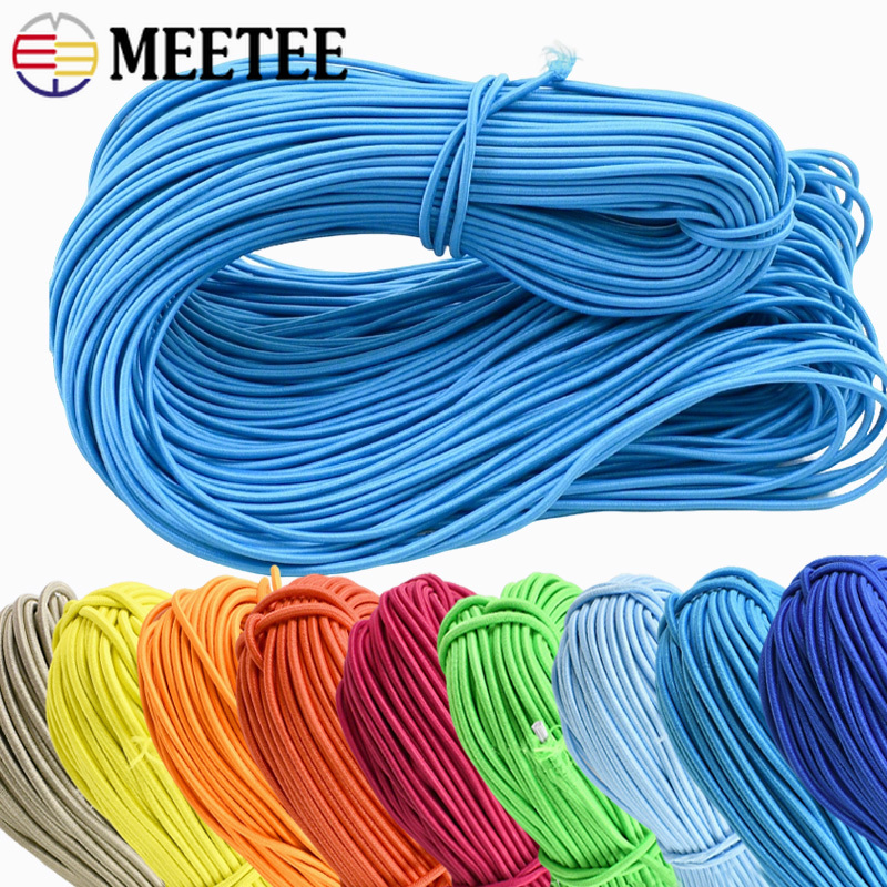 10/20/30Meter 3Mm Tali Elastis - Mask Lanyard Adjustable ulasan dan harga