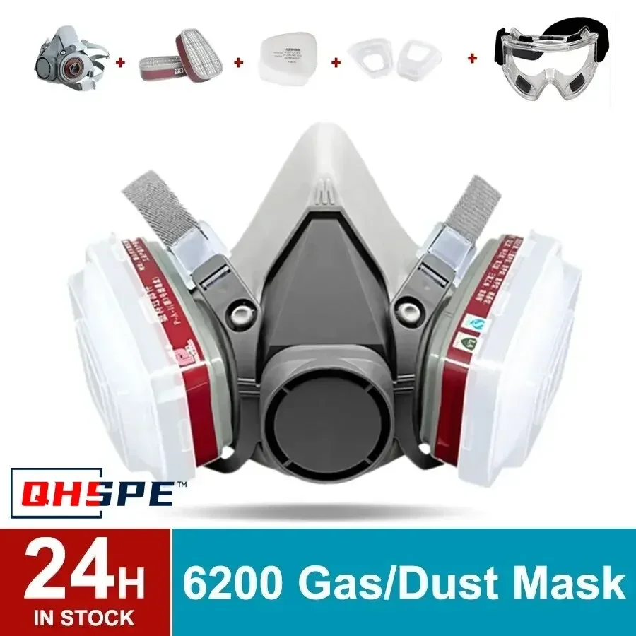 6200 Respirator asli masker Ga - Dust Mask Construction ulasan dan harga