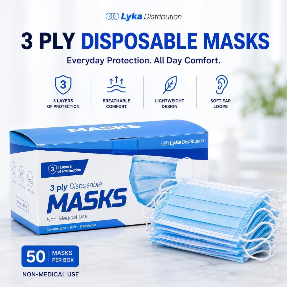 Masker Wajah - Masker Sekali P - Disposable Mask Blue ulasan dan harga