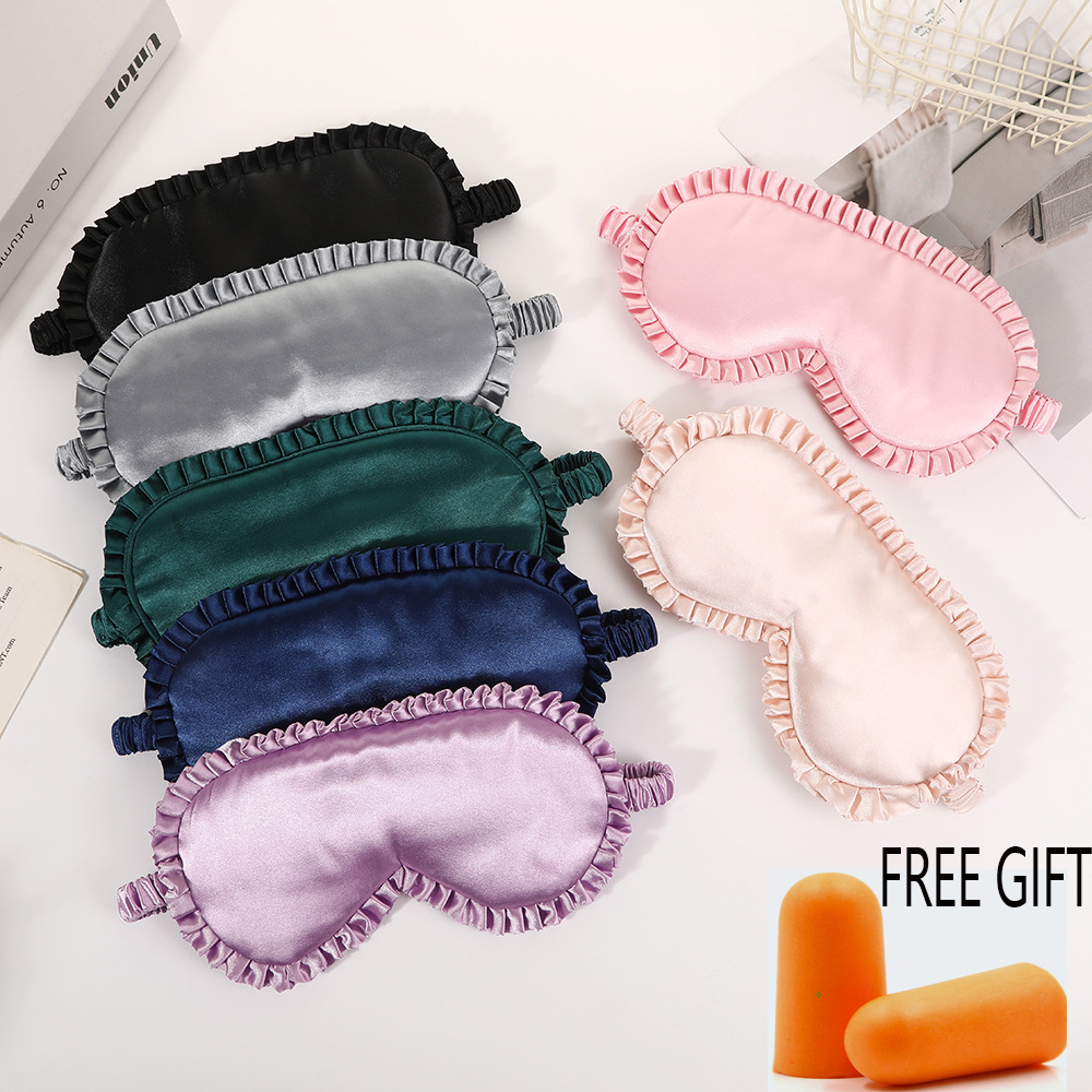 1 Buah Masker Mata Sutra Premi - Mask Lanyard Adjustable ulasan dan harga