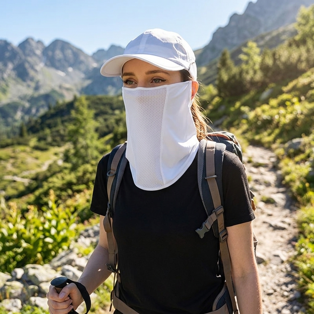 Masker Matahari Sutra Es UPF50 - Sports Mask Breathable ulasan dan harga