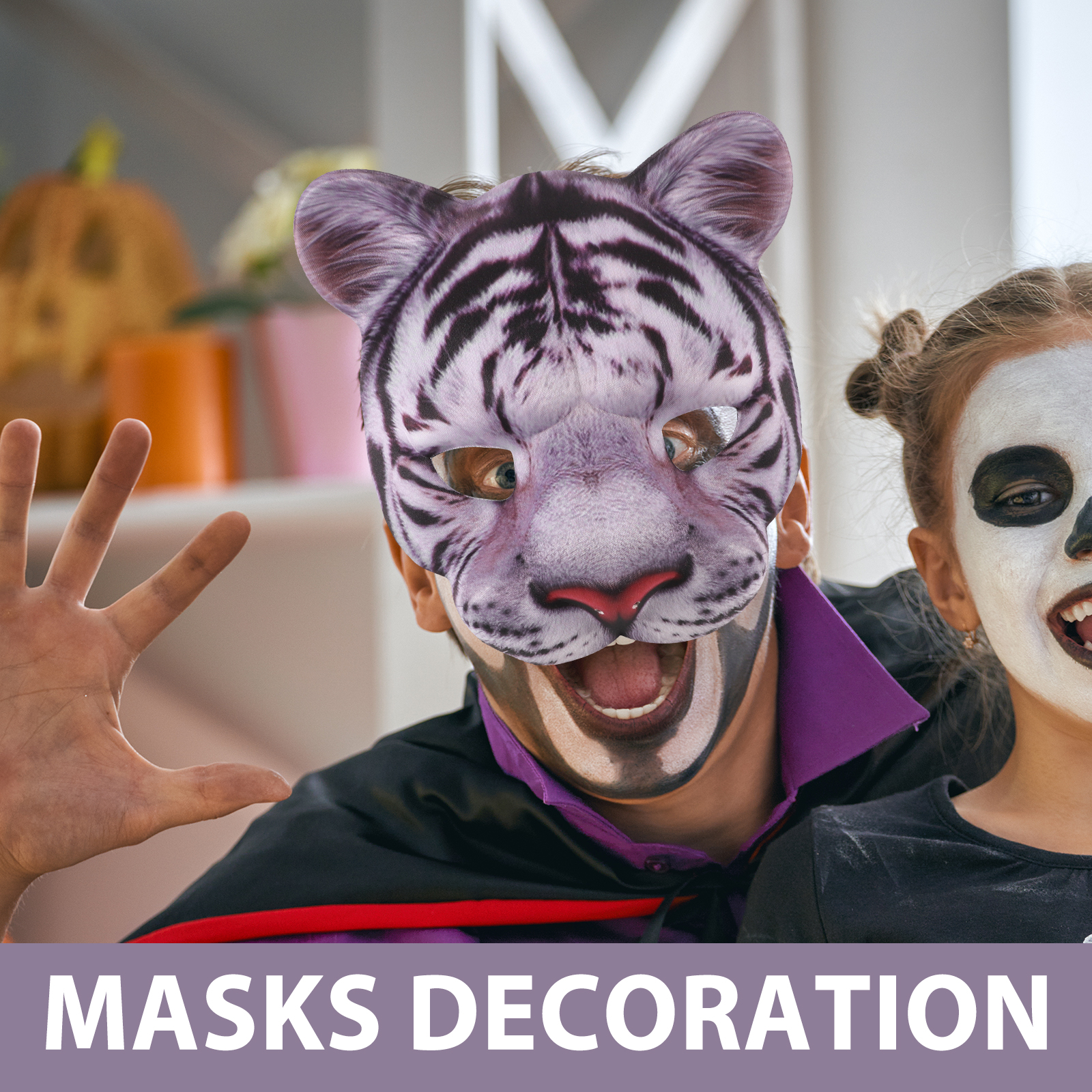 Masker Harimau 3d Hewan Anak-a - Kids Face Mask ulasan dan harga