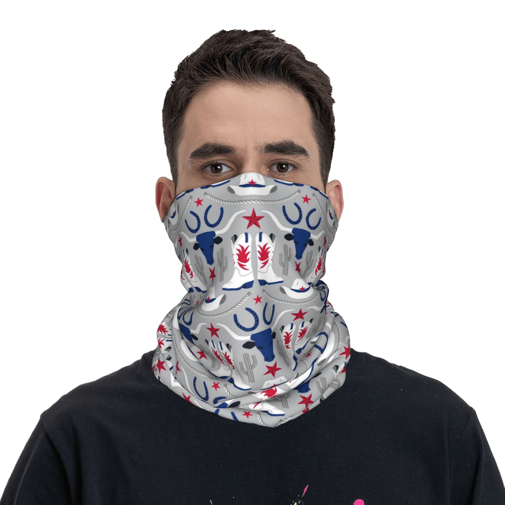 Old Wild West Cowboy Bandana N - Sports Mask Breathable ulasan dan harga