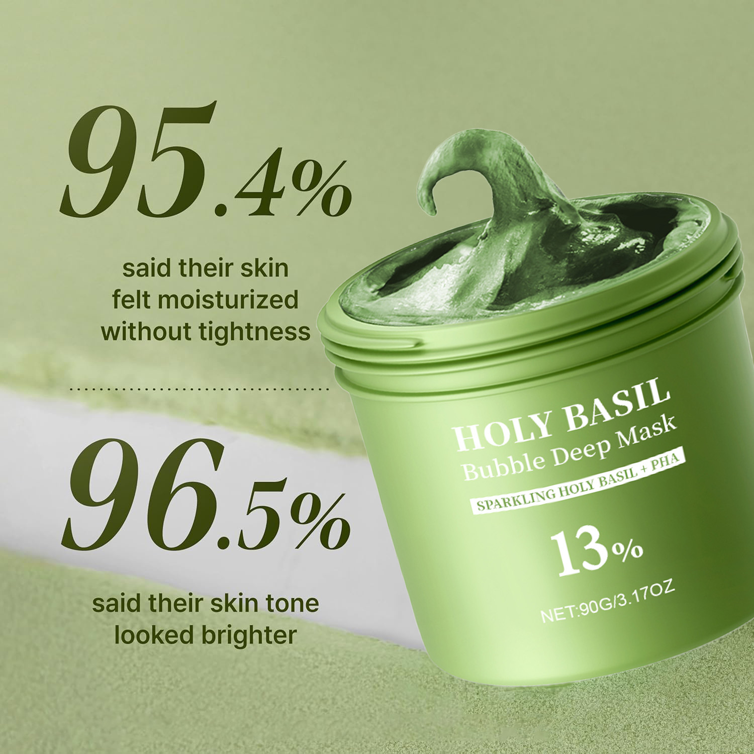 Holy Basil Bubble Deep Mask Cl - Dust Mask Construction ulasan dan harga