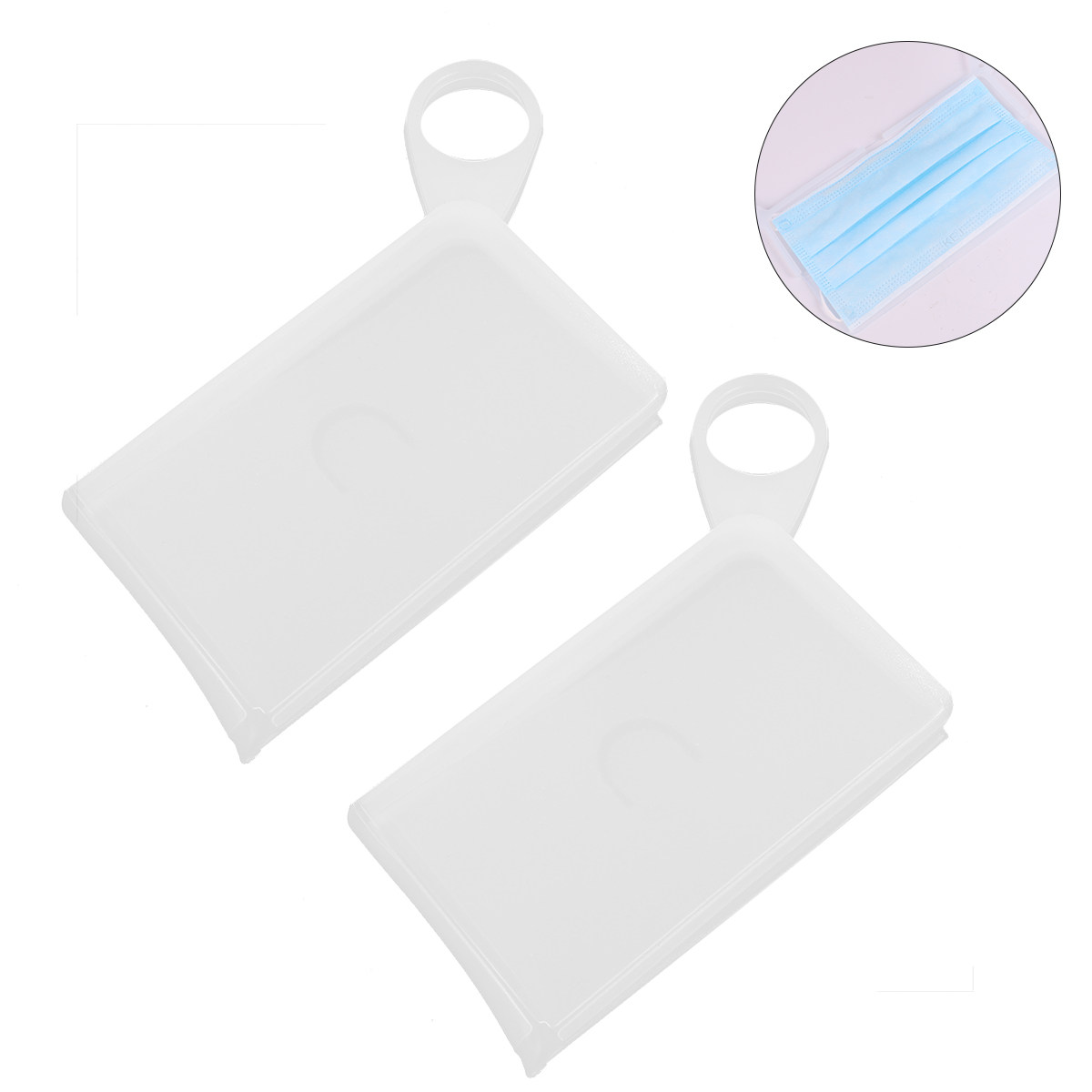 2 Buah Kotak Penutup Wajah Sil - Face Mask Storage Box ulasan dan harga