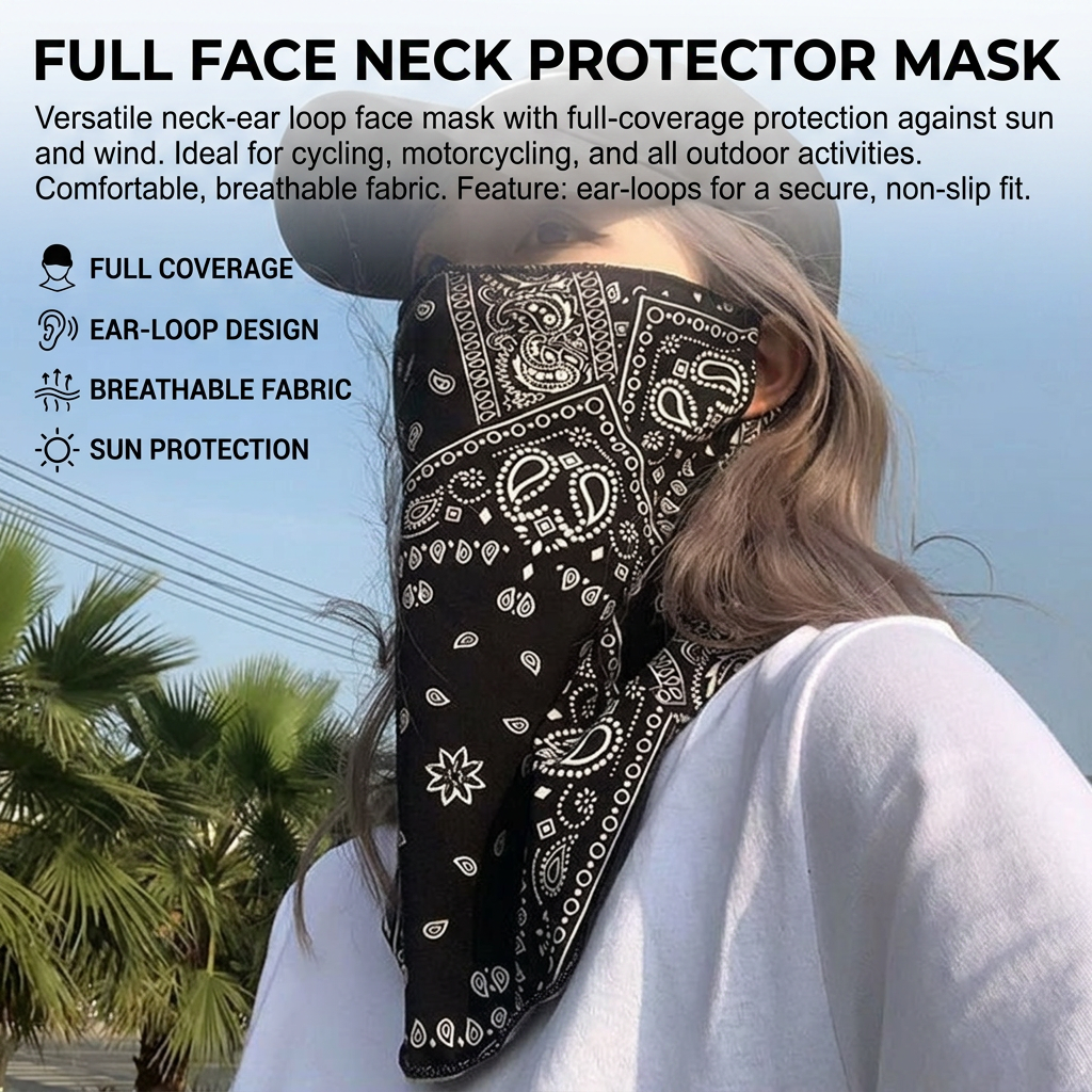 UPF50+ Masker Matahari Wajah P - Sports Mask Breathable ulasan dan harga