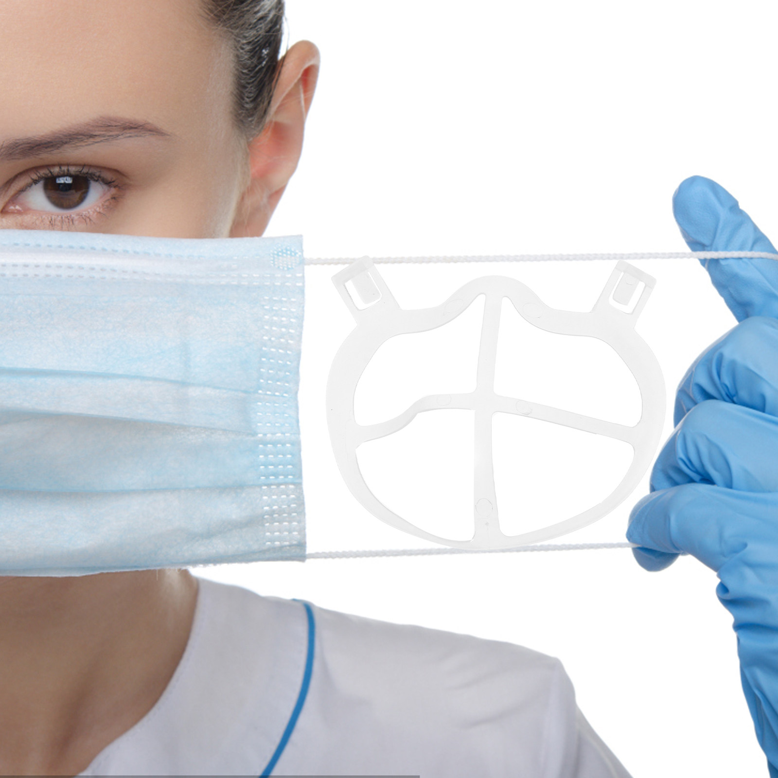 10 Buah Penyangga Masker Silik - Silicone Mask Bracket ulasan dan harga
