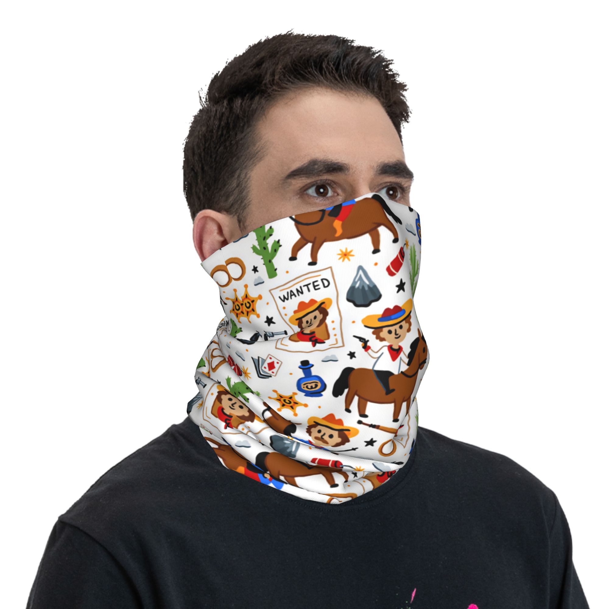 Masker Balaclava Koboi Barat A - Kids Face Mask ulasan dan harga