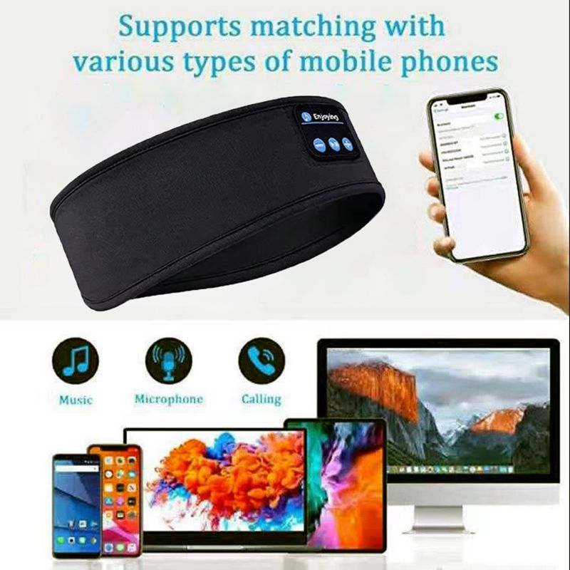 Ikat Kepala Tidur Bluetooth Ni - Mask Lanyard Adjustable ulasan dan harga