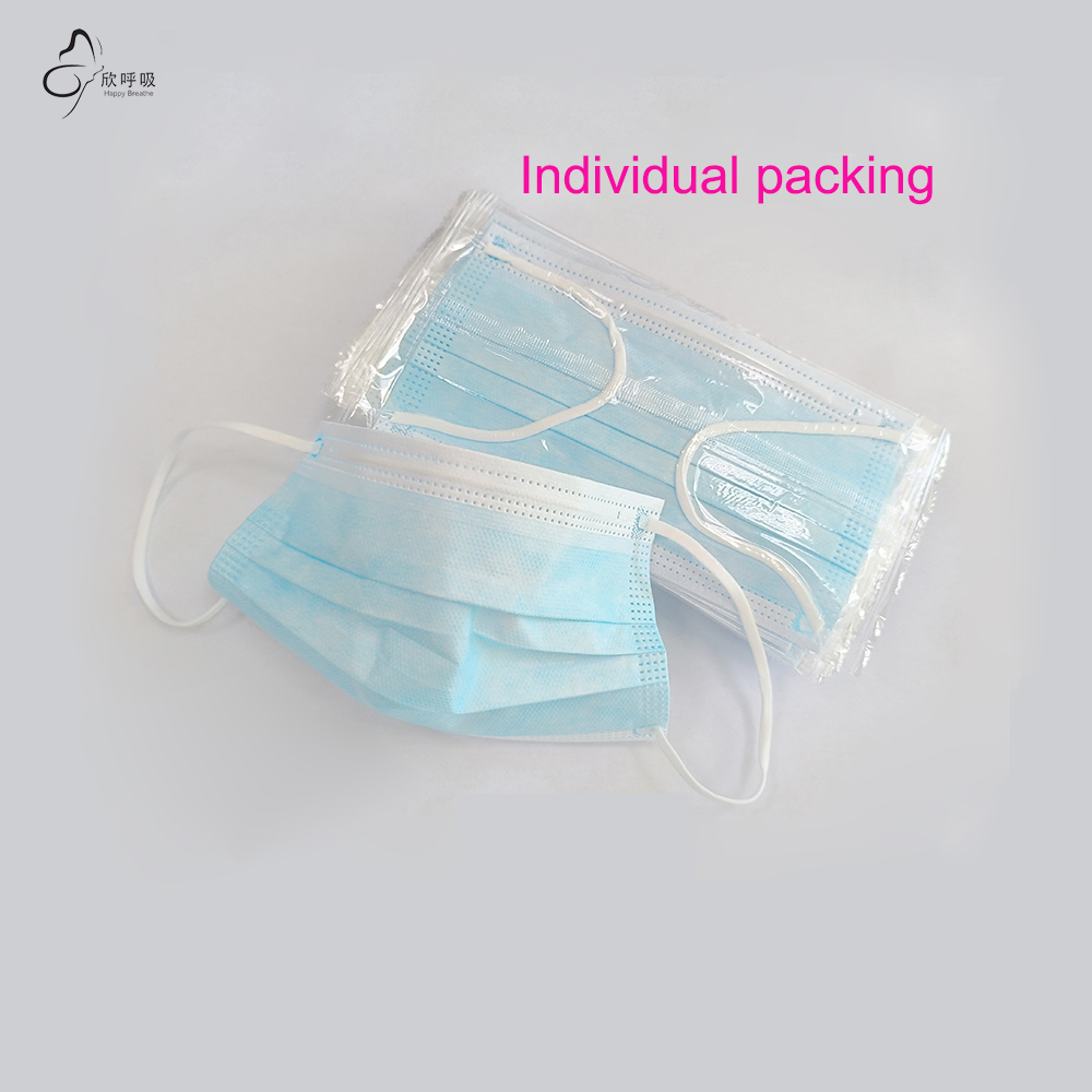 100 Buah Masker Wajah Sekali P - Disposable Mask Blue ulasan dan harga