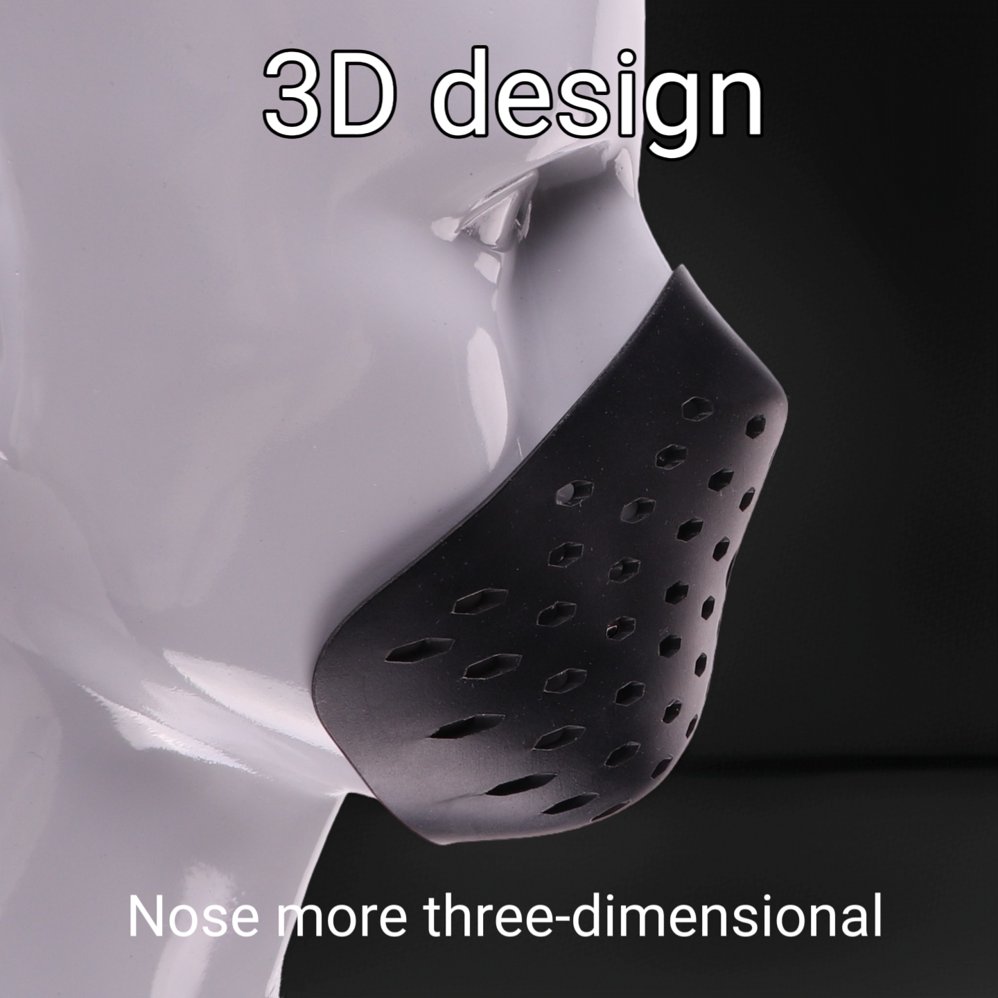 Topeng Silikon 3D Setengah Waj - Silicone Mask Bracket ulasan dan harga