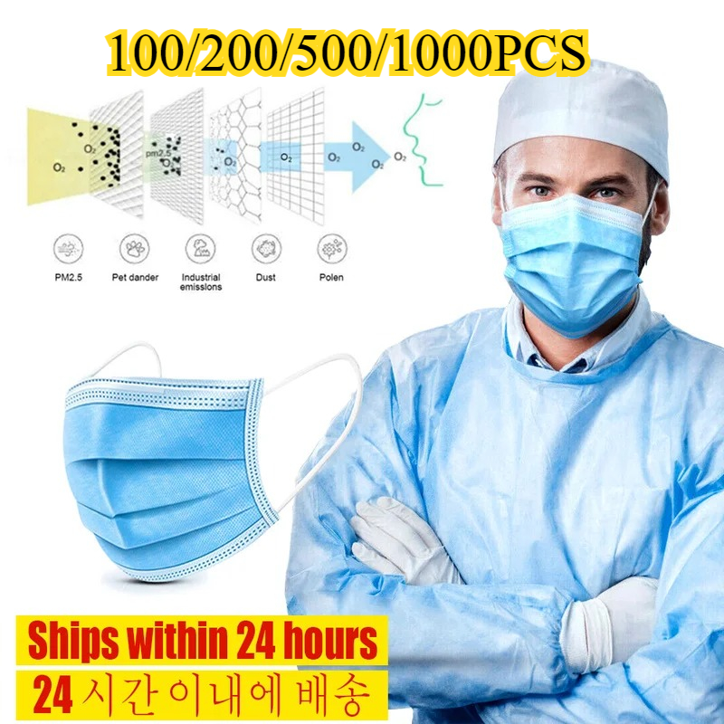 Masker Wajah Sekali Pakai 3 La - Disposable Mask Blue ulasan dan harga