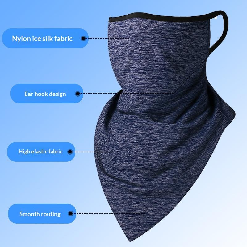 Masker Wajah Penuh Bahan Sutra - Sports Mask Breathable ulasan dan harga