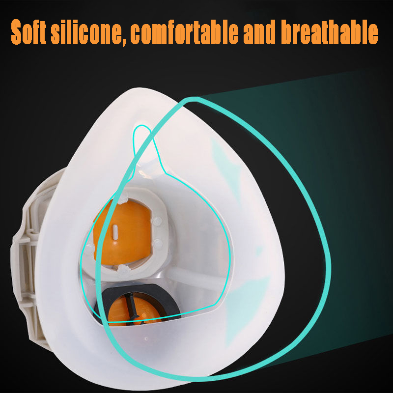 Masker Respirator Gas Silikon  - Respirator Half Face ulasan dan harga
