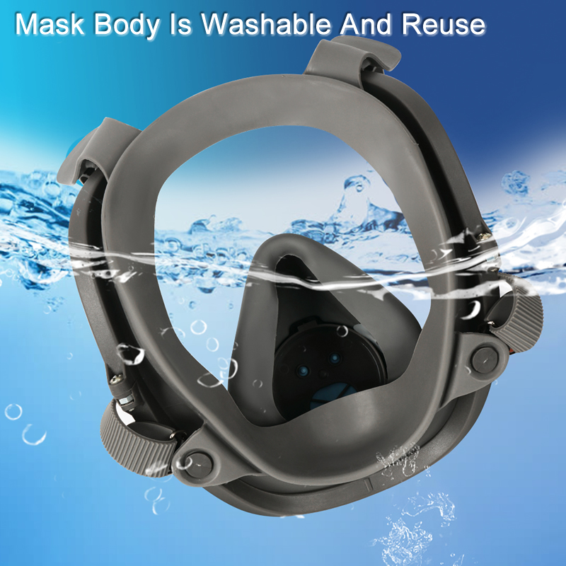 6800 Respirator Gas Wajah Penu - Dust Mask Construction ulasan dan harga