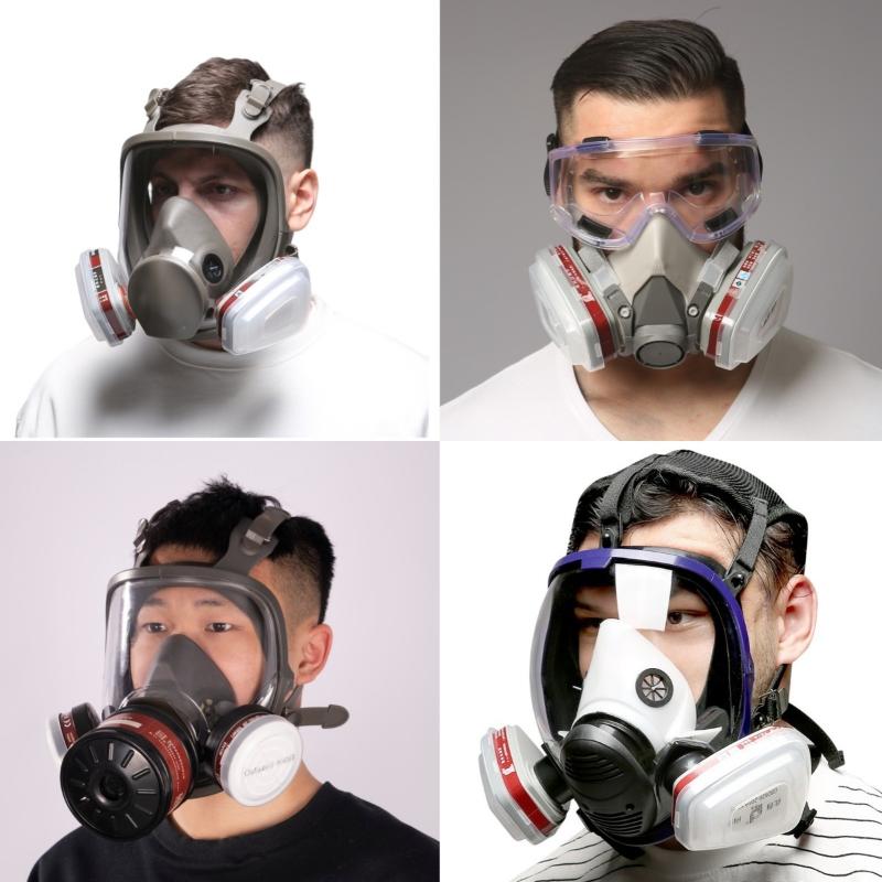 1 Set Masker Debu Setengah Waj - Respirator Half Face ulasan dan harga
